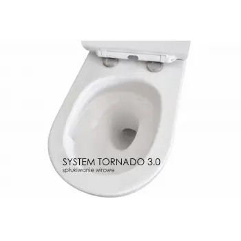 Miska WC wisząca z deską - Lavita SOFI Slim 3.0 Quiet - System spłukiwania TORNADO + DARMOWA DOSTAWA